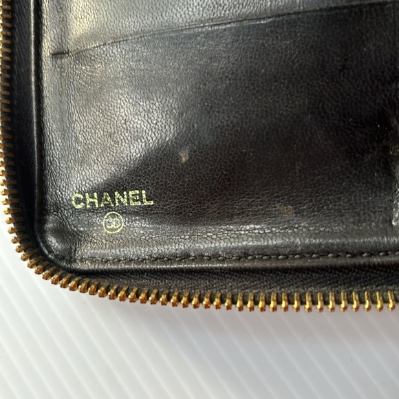 Chanel Black Quilted CC Timeless Zip Around Wallet - Picture 5 of 11